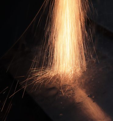 sparks flying from the source